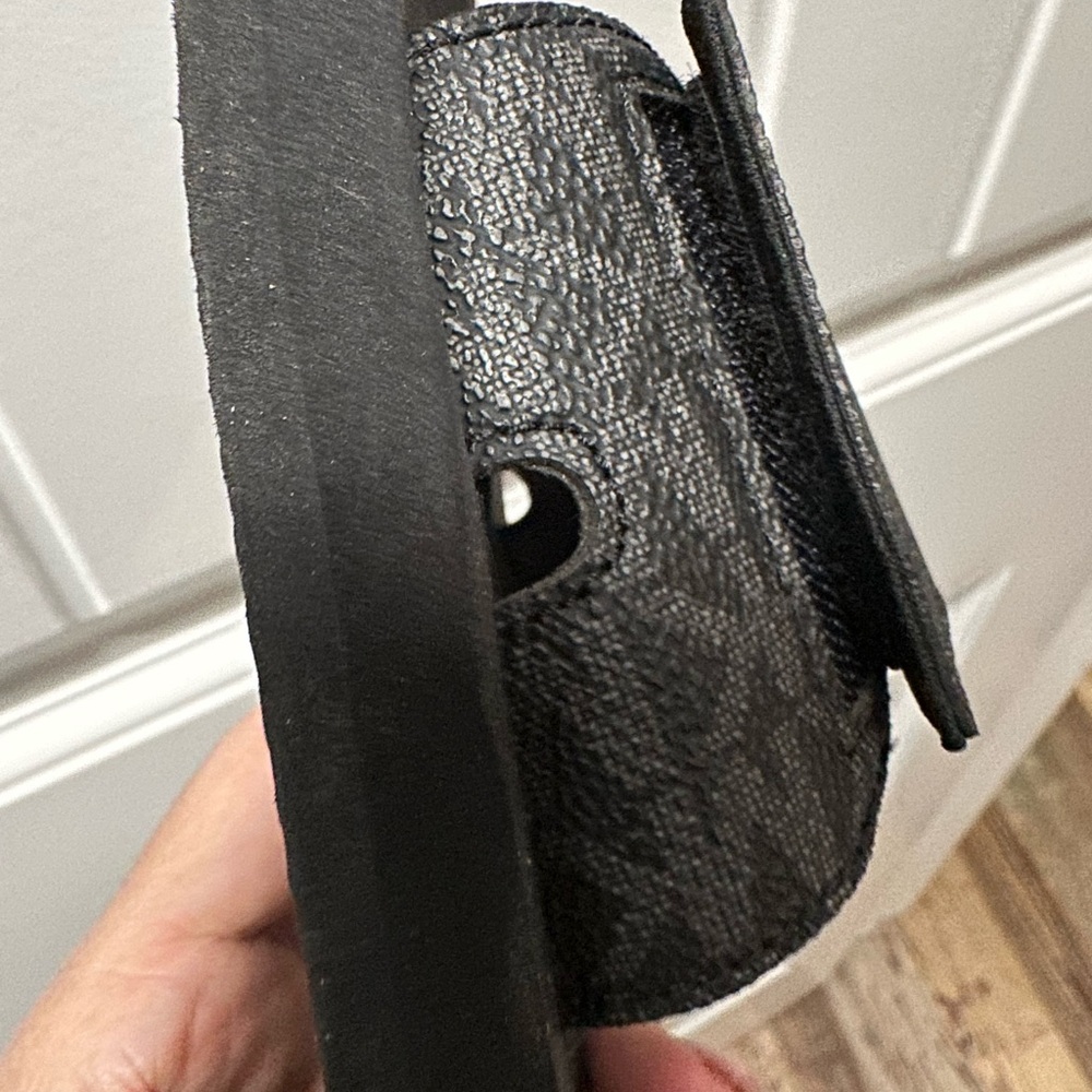 Michael Kors Charcoal and Black Slide Sandals - Picture 5 of 6